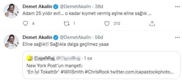 Demet Akalın'dan Chris Rock'a tokat atan Will Smith'e çok konuşulacak yorum: Eline sağlık