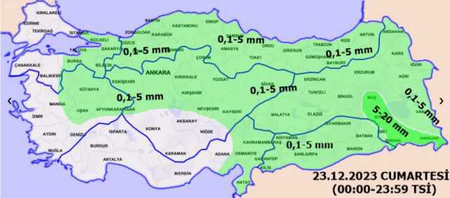 Bu hafta sonu yağmur var mı? 23-24 ARALIK Meteoroloji hafta sonu hava durumu: Hafta sonu yağmur yağacak mı?