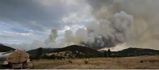 Konya'da orman yangını! Alevler Isparta'ya kadar ulaştı