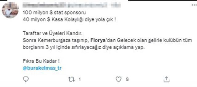 'Florya'nın parasıyla borç bitiyor' diyen Burak Elmas'a tepki yağıyor: Sözlerine nasıl inanabiliyorsunuz?