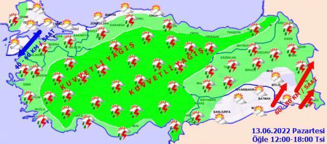 Sağanak yağış Türkiye'yi esir aldı! Meteoroloji'den 41 ile ise sarı ve turuncu kodlu uyarı