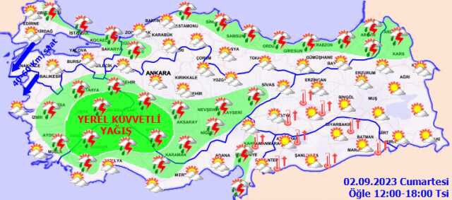 Yurdun büyük bölümünde hafta sonu yağışlı hava bekleniyor