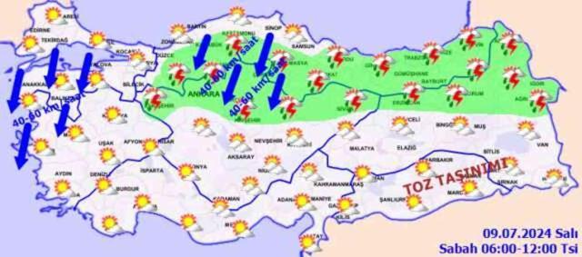 9 TEMMUZ HAVA DURUMU | Bugün hava nasıl? 9 Temmuz Salı günü yağış var mı?