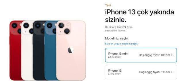 İphone 13 kaç TL? İphone mini, pro ve iPhone Pro Max kaç TL?
