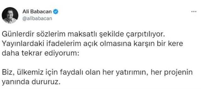Ali Babacan'dan 'Dokunacağız' dediği Baykar'la ilgili yeni açıklama: Sözlerim çarpıtıldı