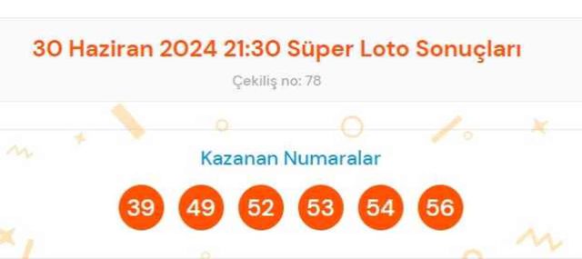 Süper Loto sonuçları açıklandı! 30 Haziran Süper Loto kazanan numaralar neler? Süper Loto sonuçlarına ne zaman, nereden bakılır?