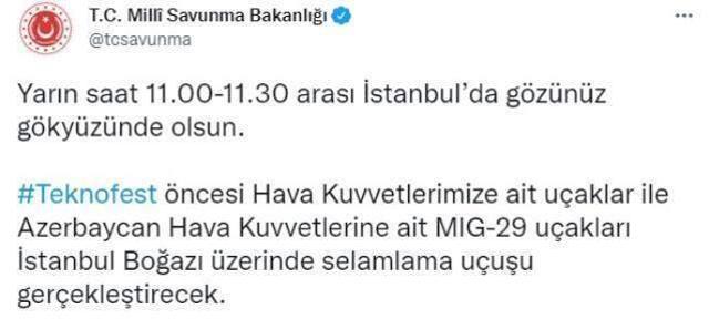 Milli Savunma Bakanlığı saat verip paylaştı: Gözünüz gökyüzünde olsun