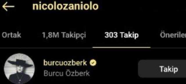 Ülke gündemine hızlı giriş yaptı! G.Saraylı Zaniolo ve güzel oyuncu Burcu Özberk takipleşmeye başladı