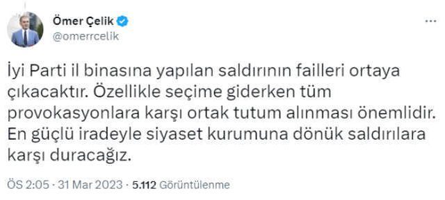 Son Dakika! AK Parti: İYİ Parti binasına saldırıyı lanetliyoruz, Akşener'in açıklaması ise provokatif bir yaklaşım