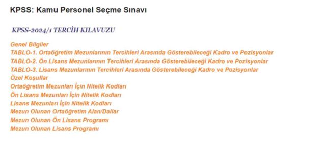 KPSS ORTAÖĞRETİM TERCİH EKRANI! KPSS Ortaöğretim tercihleri başladı mı?