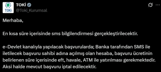 TOKİ başvuru mesajı SMS gelmedi, ne zaman gelir? TOKİ SMS gelmedi, ne yapmalıyım?