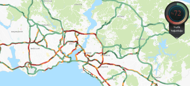 Trafik durumu haritası (CANLI) 15 Mayıs İstanbul'da trafik yoğunluğu yüzde kaç?