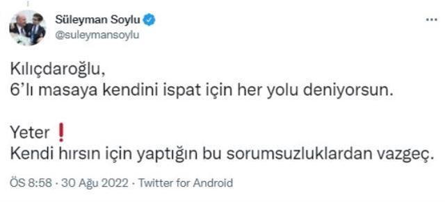 Özel sektör öğretmenlerinin gözaltına alınmasına tepki gösteren Kılıçdaroğlu'na Bakan Soylu'dan yanıt gecikmedi