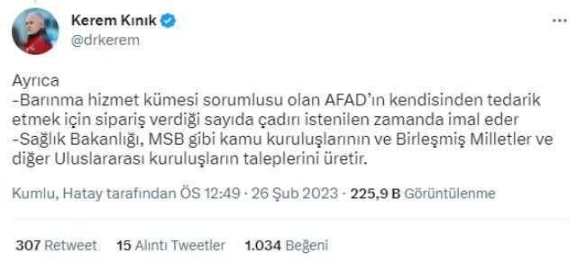 Kerem Kınık: Finansal süreklilik için kurumlara maliyetine satış yapıyoruz