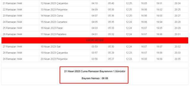 Bayburt 2023 Bayram Namazı saat kaçta kılınacak? Bayburt'ta Ramazan Bayramı namazı ne zaman, saat kaçta? Bayburt bayram namazı hangi gün?