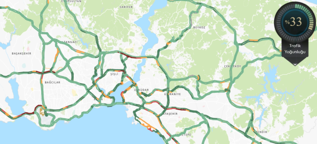 Trafik durumu haritası (CANLI) 3 Haziran İstanbul'da trafik yoğunluğu yüzde kaç?