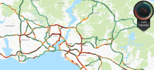 Trafik durumu haritası (CANLI) 2 Temmuz İstanbul'da trafik yoğunluğu yüzde kaç?