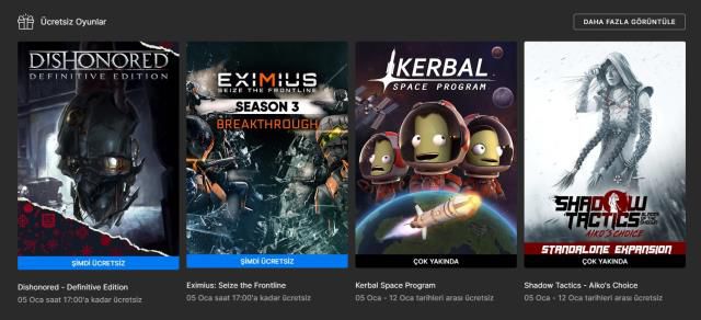 Epic Games 30 Aralık ücretsiz oyunu ne?