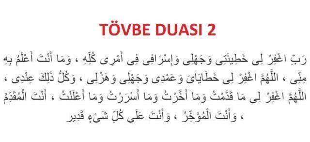 Tövbe duası: Tövbe istiğfar duası okunuşu ve yazılışı nedir? Arapça Tövbe duası ve Türkçe meali! Tövbe nasıl edilir? Nasuh Tövbe duası nasıl okunur?