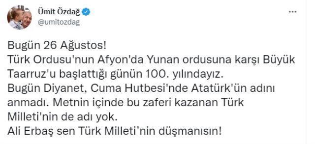 Özdağ'ın Diyanet İşleri Başkanı Erbaş'la ilgili iddiasına İçişleri'nden çok sert tepki: İspat etmezsen alçaksın