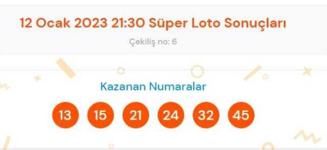 Süper Loto sonuçları açıklandı! 12 Ocak Süper Loto kazanan numaralar neler? Süper Loto sonuçlarına ne zaman, nereden bakılır?