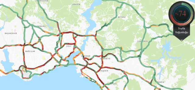 Trafik durumu haritası (CANLI) 29 Mayıs İstanbul'da trafik yoğunluğu yüzde kaç?