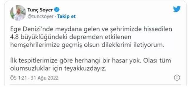 Son Dakika! Ege Denizi'nde 15 dakika arayla iki deprem! Kuşadası açıkları 4.7 ve 5.1 ile sallandı
