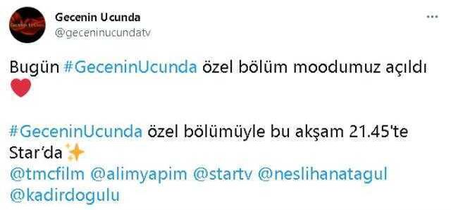 Gecenin Ucunda bu akşam var mı, yok mu, neden yok? 3 Ocak 2023 Gecenin Ucunda yeni bölümü neden yok? 3 Ocak Salı Star TV yayın akışı!