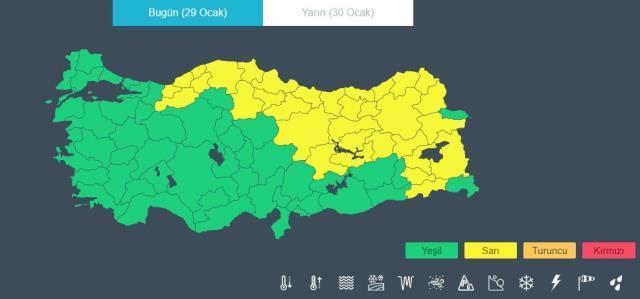 Meteoroloji'den sarı kodlu uyarı! 33 il tehlike altında