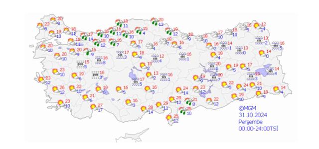31 Ekim Ankara hava durumu | Ankara'da hava nasıl olacak? Ankara günlük ve 5 günlük hava durumu tahmini!