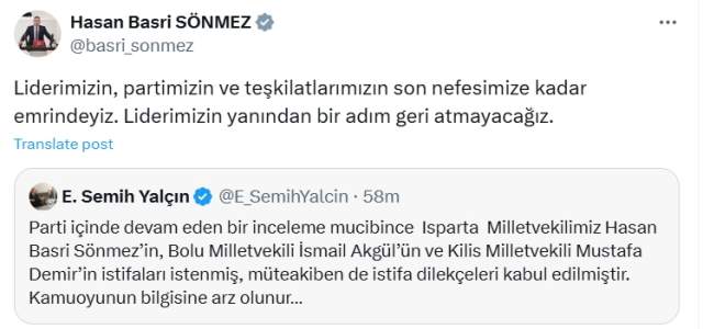 Hasan Basri Sönmez kimdir? Hasan Basri Sönmez MHP'den neden istifa etti?