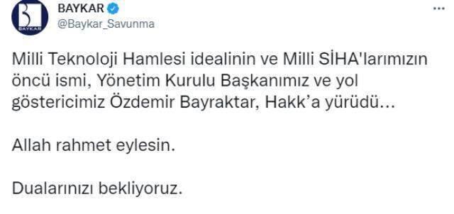 Özdemir Bayraktar kimdir? Özdemir Bayraktar öldü mü, neden öldü? Özdemir Bayraktar nereli, kaç yaşında vefat etti? Hayatı ve biyografisi!