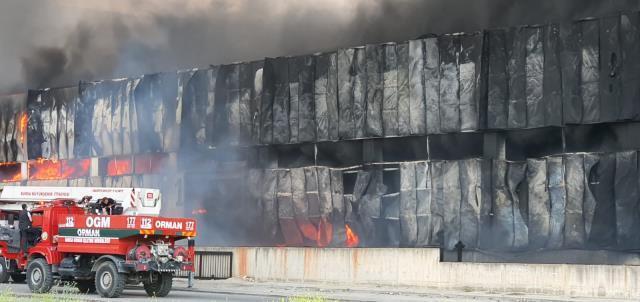 Bursa'da ısı yalıtımı fabrikasında yangın çıktı! Olay yerine çok sayıda itfaiye ekibi sevk edildi