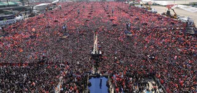 1 milyon 700 bin kişi katıldı! İşte fotoğraflarla AK Parti'nin Büyük İstanbul Mitingi