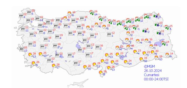 26-27 Ekim Antalya hava durumu | Antalya'da hafta sonu hava nasıl olacak? Antalya günlük ve 5 günlük hava durumu tahmini!