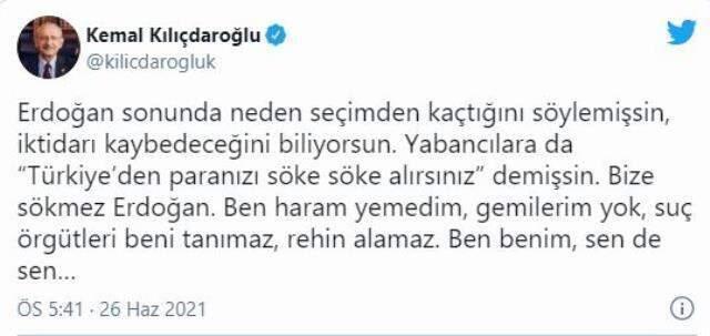 Kılıçdaroğlu'ndan Erdoğan'ın 'Söke söke bu parayı sizden alırlar' sözlerine yanıt: Bize sökmez