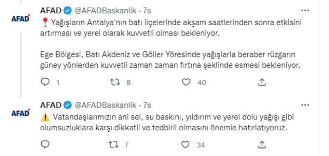 Fırtına kapıda! AFAD'dan 6 il için sarı ve turuncu kodlu uyarı