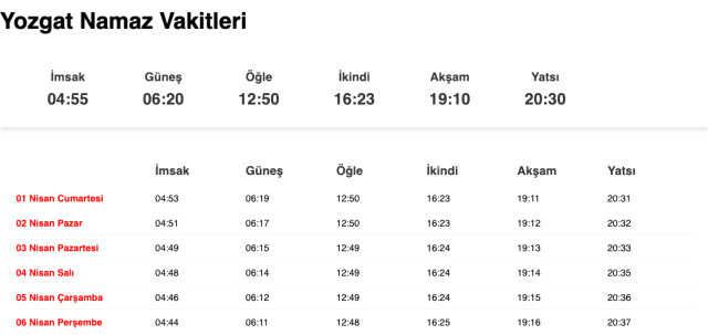 Yozgat, Sivas, Van sahur ne zaman, saat kaçta? 31 Mart Yozgat, Van, Sivas imsak vakti! Van, Yozgat, Sivas sabah ezanı saat kaçta okunuyor?