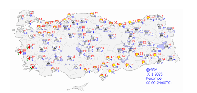 ANKARA HAVA DURUMU 30 Ocak Perşembe Ankara'da hava nasıl olacak? Ankara günlük ve 5 günlük hava durumu tahmini!