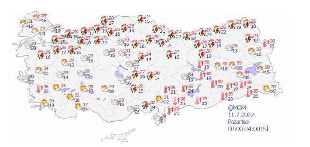 Meteoroloji Karadeniz'deki 6 ili sarı kodla uyardı! Kilometrekareye 75 kilogram yağış düşecek