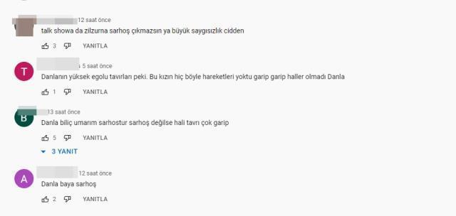 Yayına alkolllü katıldığı iddia edilen Danla Bilic programın ortasında gönderildi