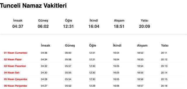 Tokat, Tunceli, Uşak sahur ne zaman, saat kaçta? 31 Mart Tokat, Tunceli, Uşak imsak vakti! Tokat, Tunceli, Uşak sabah ezanı saat kaçta okunuyor?