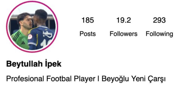 Jhon Duran ile gerginlik yaşayan Beytullah İpek, o anları profil resmi yaptı