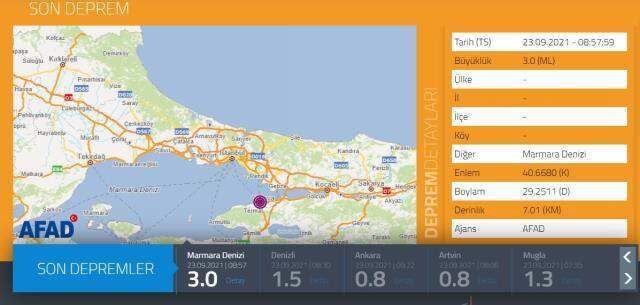Son dakika Gebze deprem! Son dakika depremleri Darıca! Yalova'da deprem mi oldu?