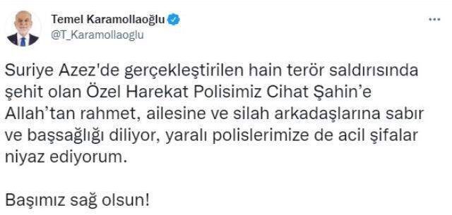 Son Dakika: Fırat Kalkanı Harekat Bölgesi'nden acı haber! PKK'nın füzeli saldırısında 1 Özel Harekat Polisi şehit oldu