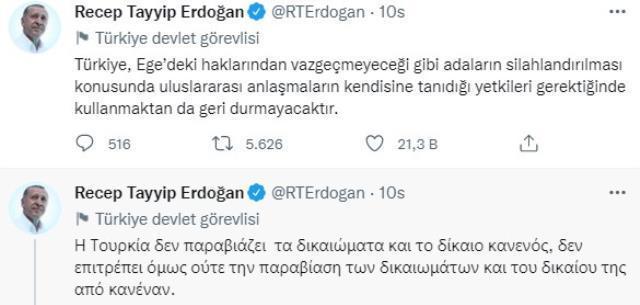 Cumhurbaşkanı Erdoğan'ın 'Aklınızı başınıza alın' restine Yunanistan'dan küstah yanıt: Öfkeli bir komşumuz var