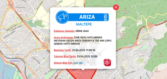 İstanbul MALTEPE su kesintisi! 25-26 Nisan İSKİ Maltepe su kesintisi ne zaman bitecek, sular ne zaman gelecek?
