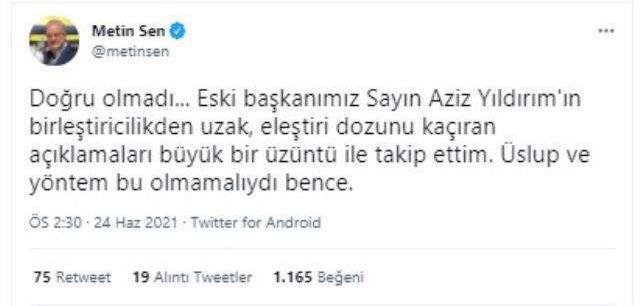 'Bugün seçim olsa kime oy verirsiniz?' anketinde Ali Koç, rakibi Aziz Yıldırım'a fark attı