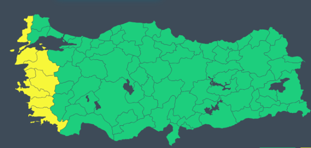 7 il için sarı alarm! Aman dikkat: 9 kuvvetinde geliyor