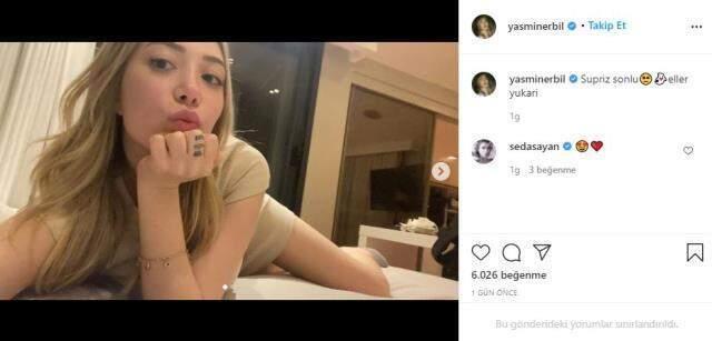 Mehmet Ali Erbil'in kızı Yasmin Erbil'den yatak pozu